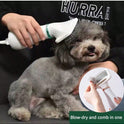 2-in-1 Pet Dryer & Grooming Brush for Dogs & Cats