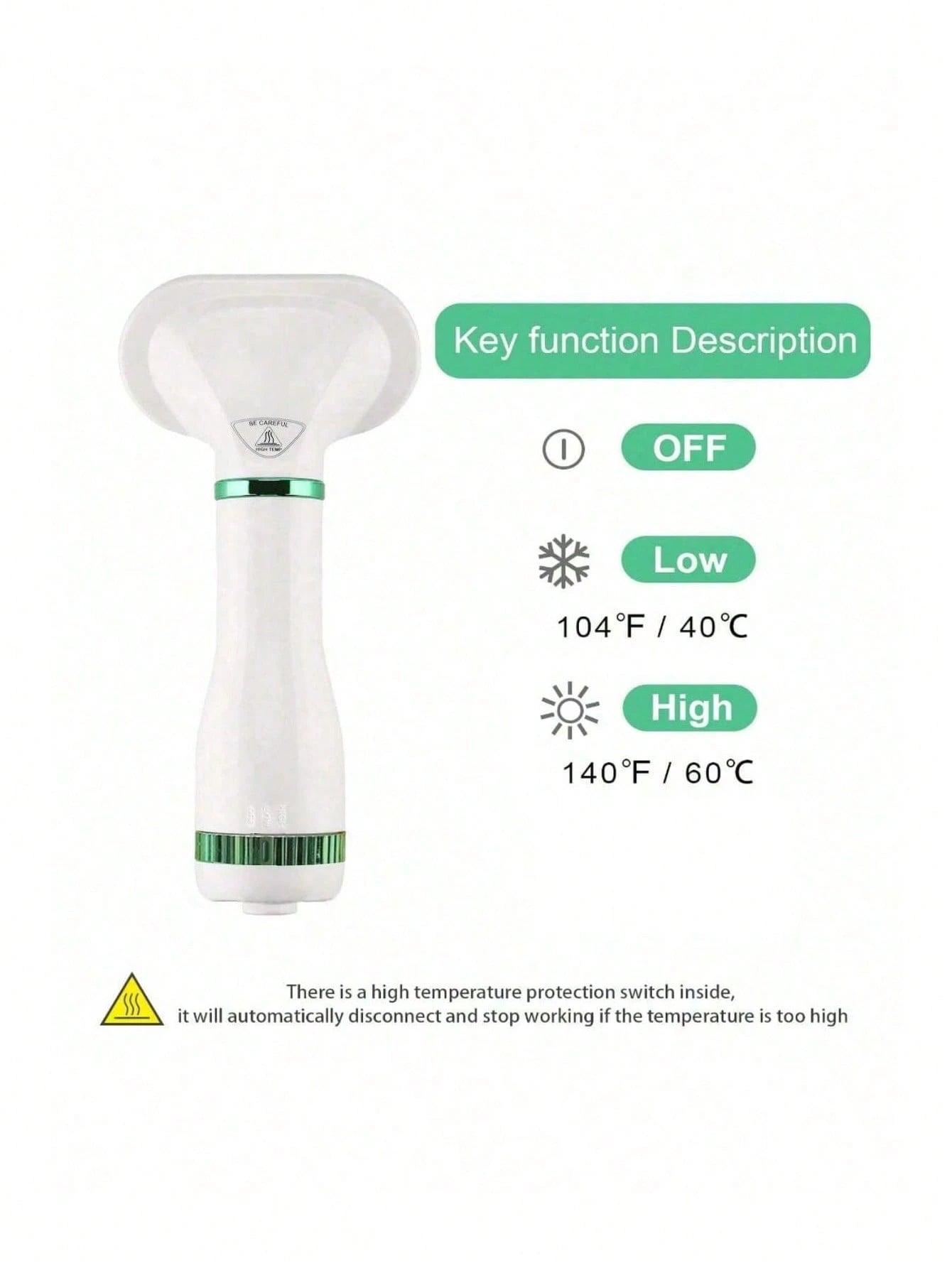 2-in-1 Pet Dryer & Grooming Brush for Dogs & Cats