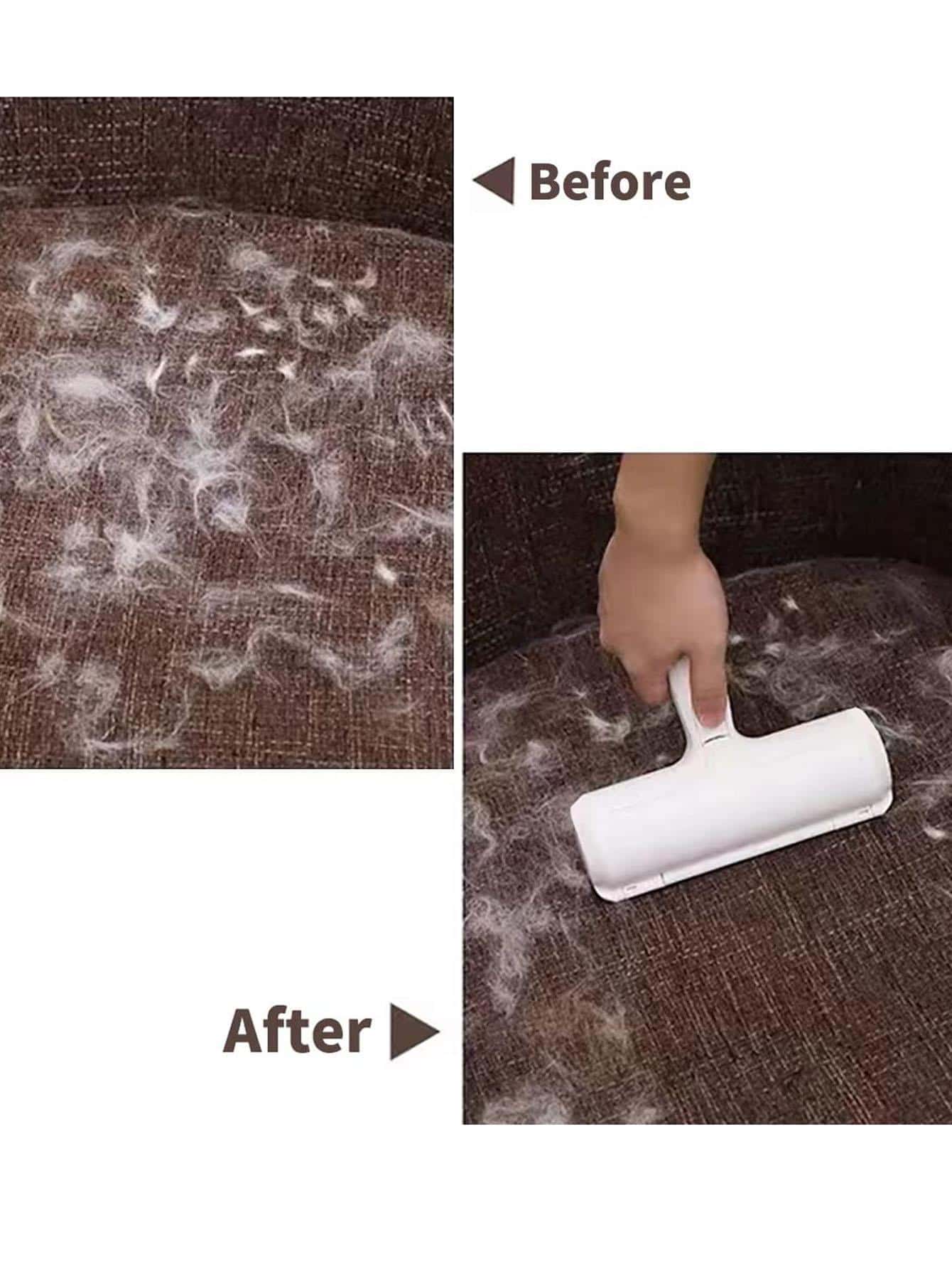 Self-Cleaning Pet Hair Remover Roller | Reusable Fur Lint Roller for Furniture & Clothes