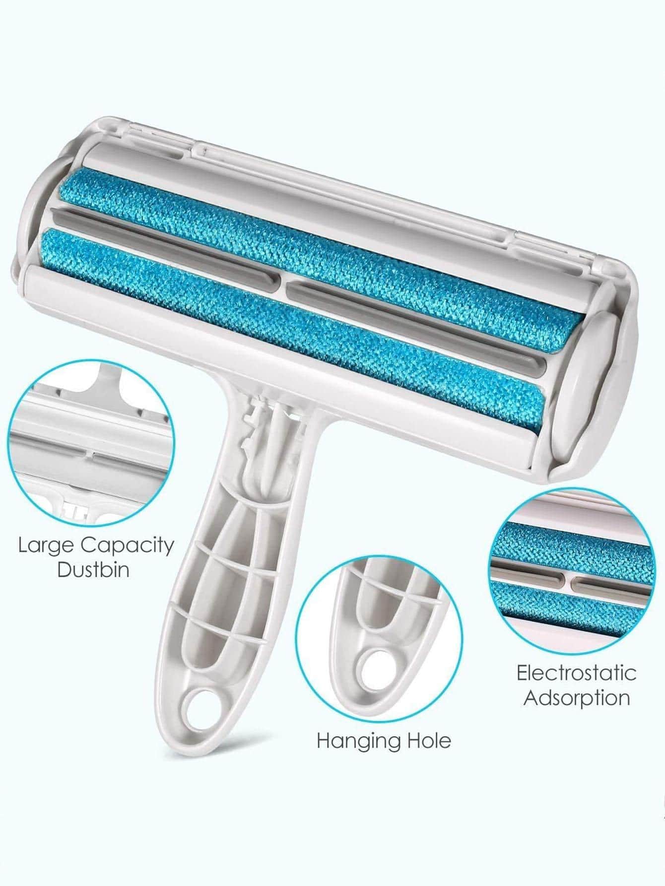 Self-Cleaning Pet Hair Remover Roller | Reusable Fur Lint Roller for Furniture & Clothes
