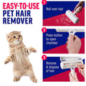 Self-Cleaning Pet Hair Remover Roller | Reusable Fur Lint Roller for Furniture & Clothes