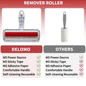 Self-Cleaning Pet Hair Remover Roller | Reusable Fur Lint Roller for Furniture & Clothes