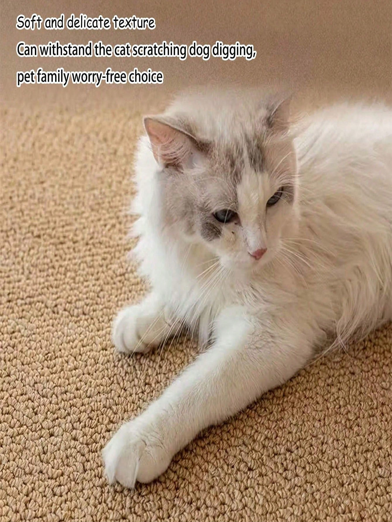 Cat Scratching Mat – Sisal-Like Floor Scratcher Pad with Non-Slip Backing