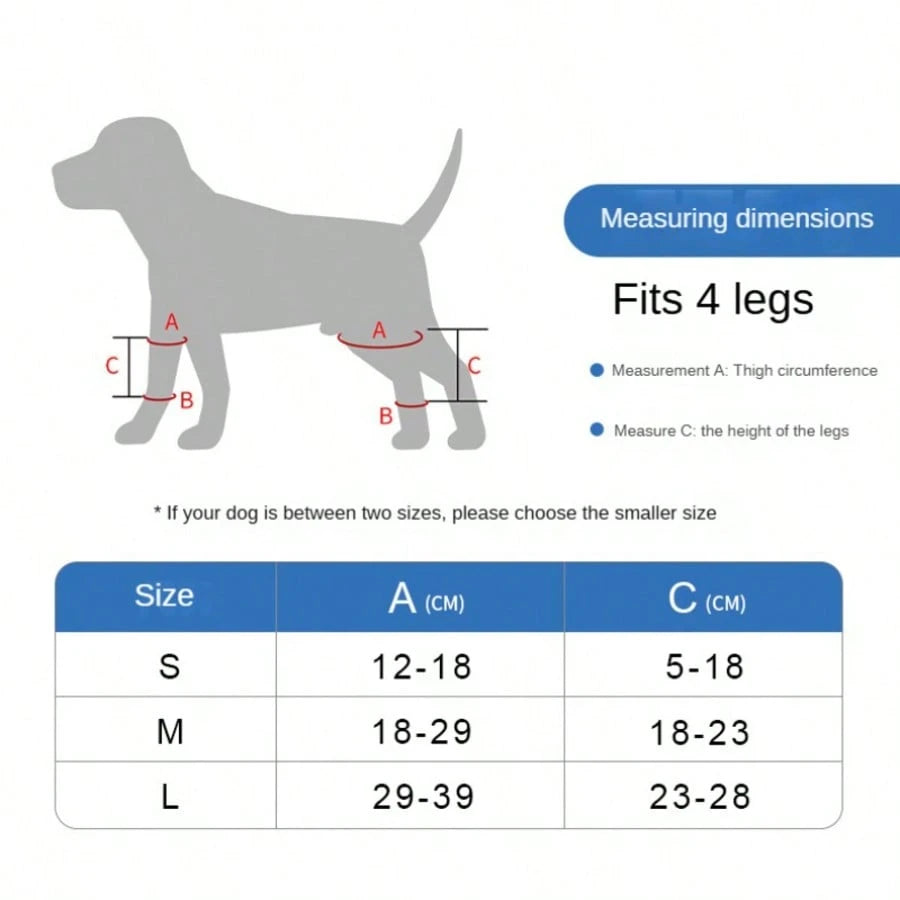 Adjustable Dog Knee Brace – Rear Leg Support for Large Dogs