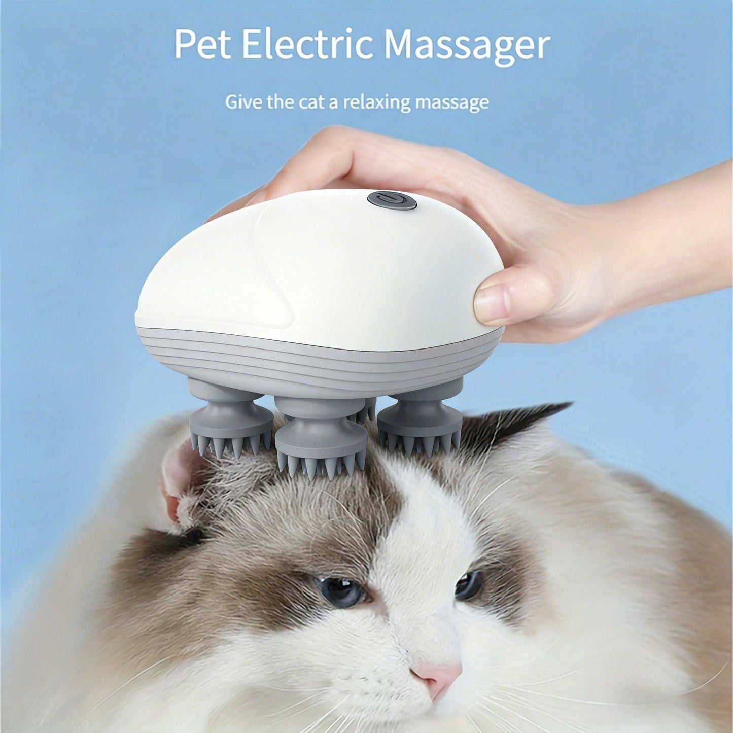 Electric Pet Massage Tool | USB Rechargeable Dog & Cat Massager
