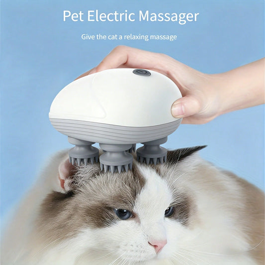 Electric Pet Massage Tool | USB Rechargeable Dog & Cat Massager