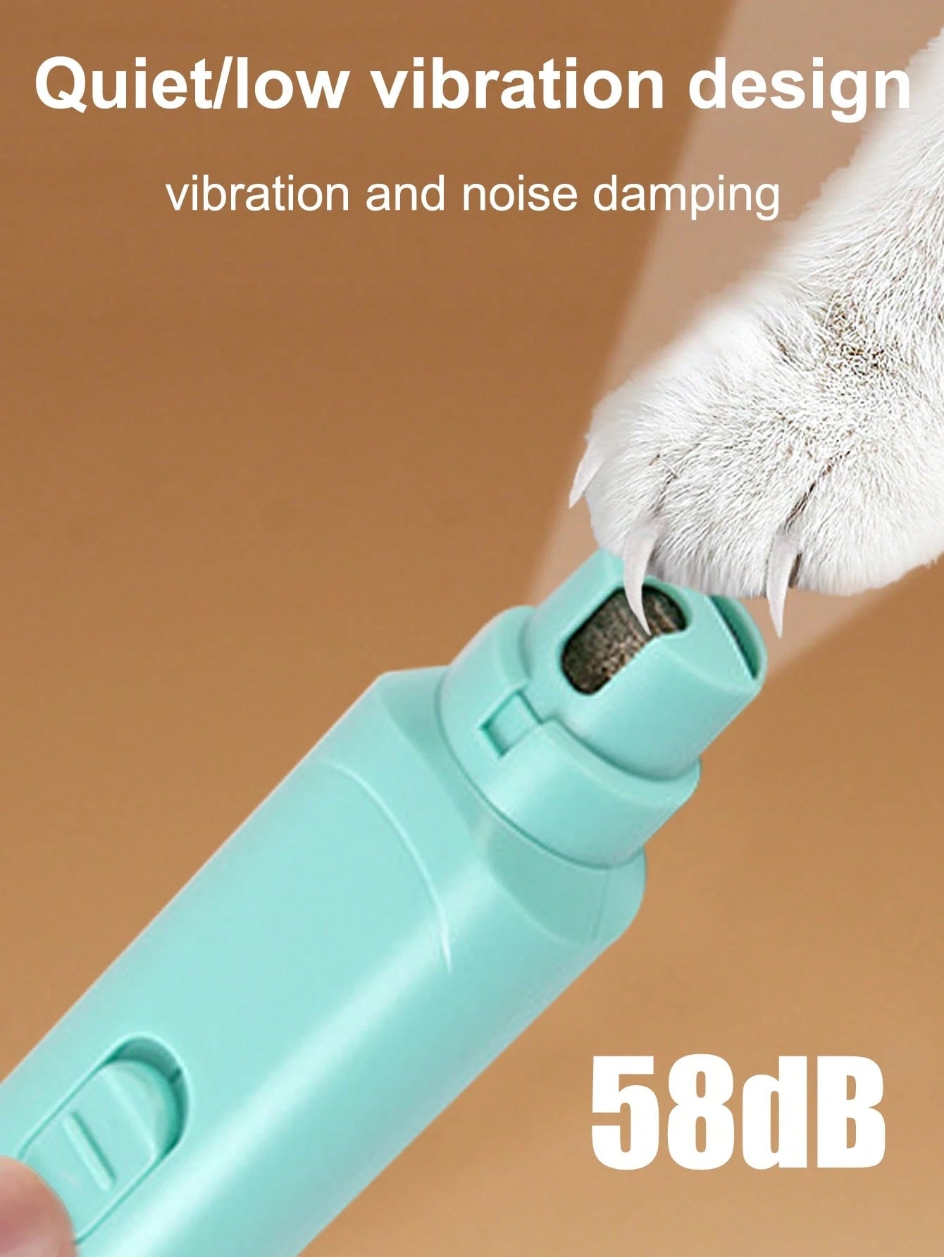 Automatic Pet Nail Grinder for Dogs & Cats | Low Noise Trimmer