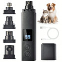 Electric Pet Nail Grinder with LED Light – 4-Speed Rechargeable Nail Trimmer for Dogs & Cats