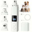 Electric Pet Nail Grinder with LED Light – 4-Speed Rechargeable Nail Trimmer for Dogs & Cats