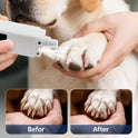 Electric Pet Nail Grinder with LED Light – 4-Speed Rechargeable Nail Trimmer for Dogs & Cats