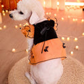 Halloween Bat Dog Costume – Orange Tulle Dress with Bow