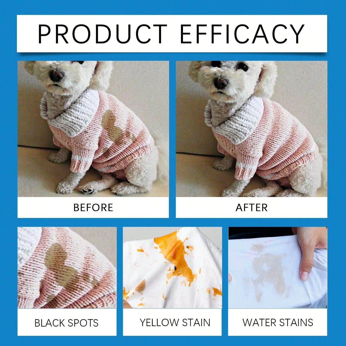 Pet Laundry Detergent Powder 100g – Dog & Cat Stain & Odor Remover