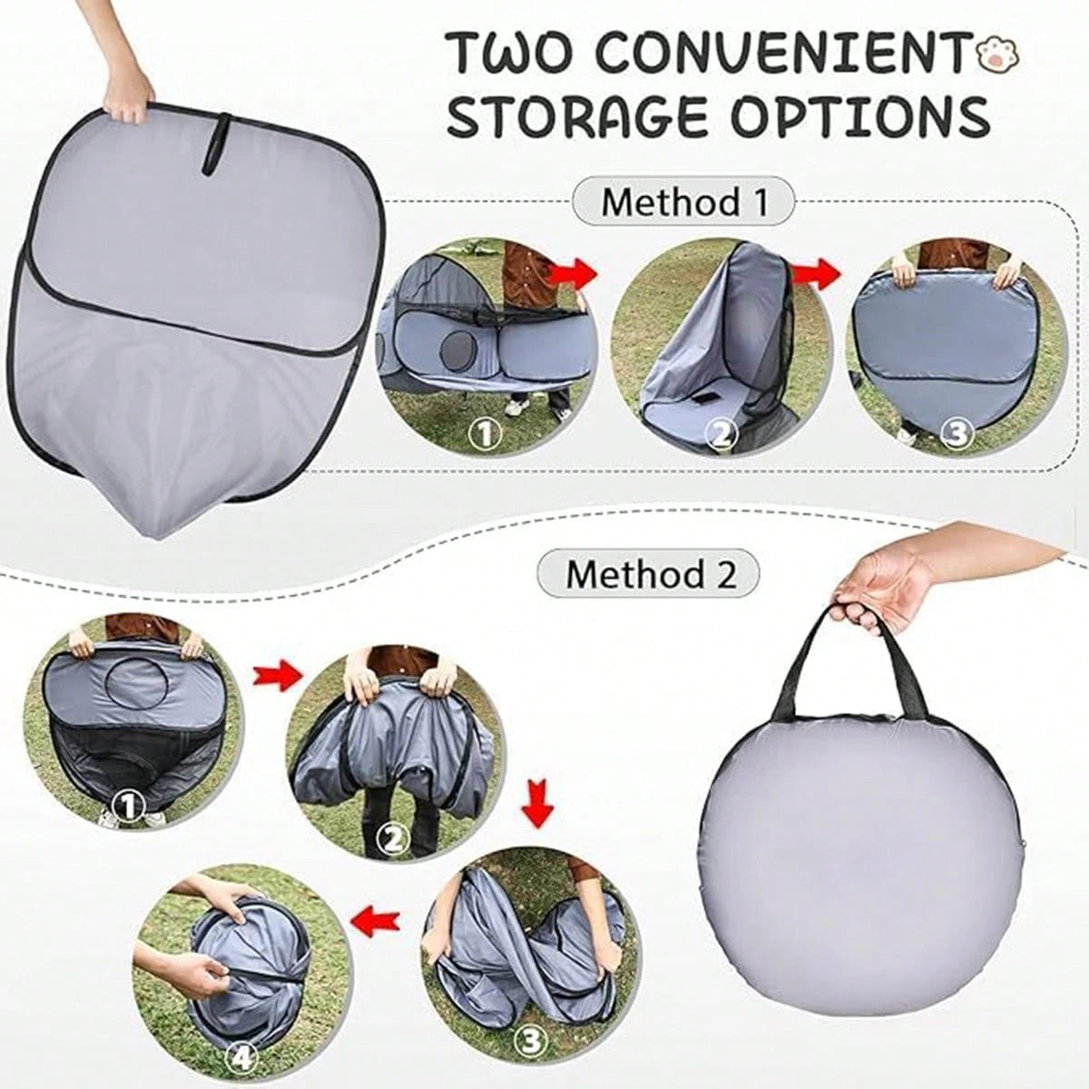 Portable Cat Playpen with Tunnel – Indoor & Outdoor Cat Playground