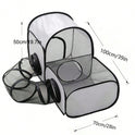 Portable Cat Playpen with Tunnel – Indoor & Outdoor Cat Playground