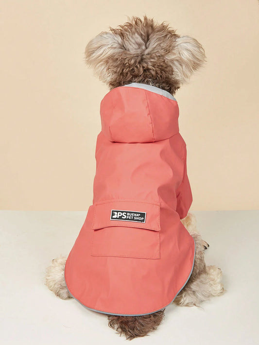 Waterproof Hooded Dog Raincoat | Breathable Pet Windbreaker
