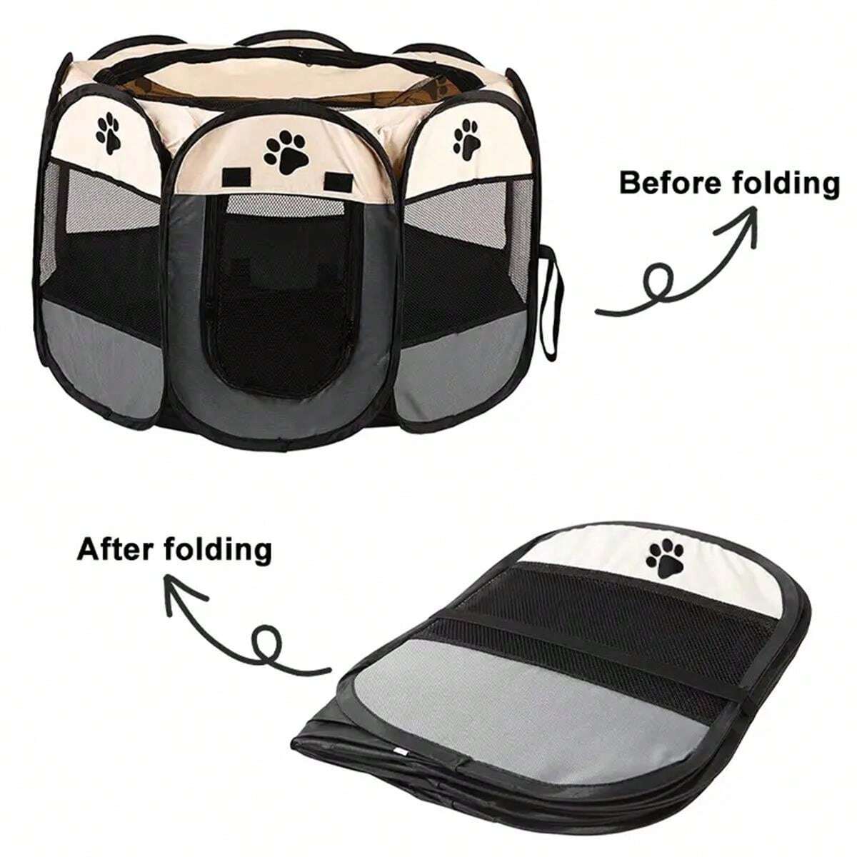 Octagon Pet Fence – Portable Pet Tent & Cage for Cats & Dogs