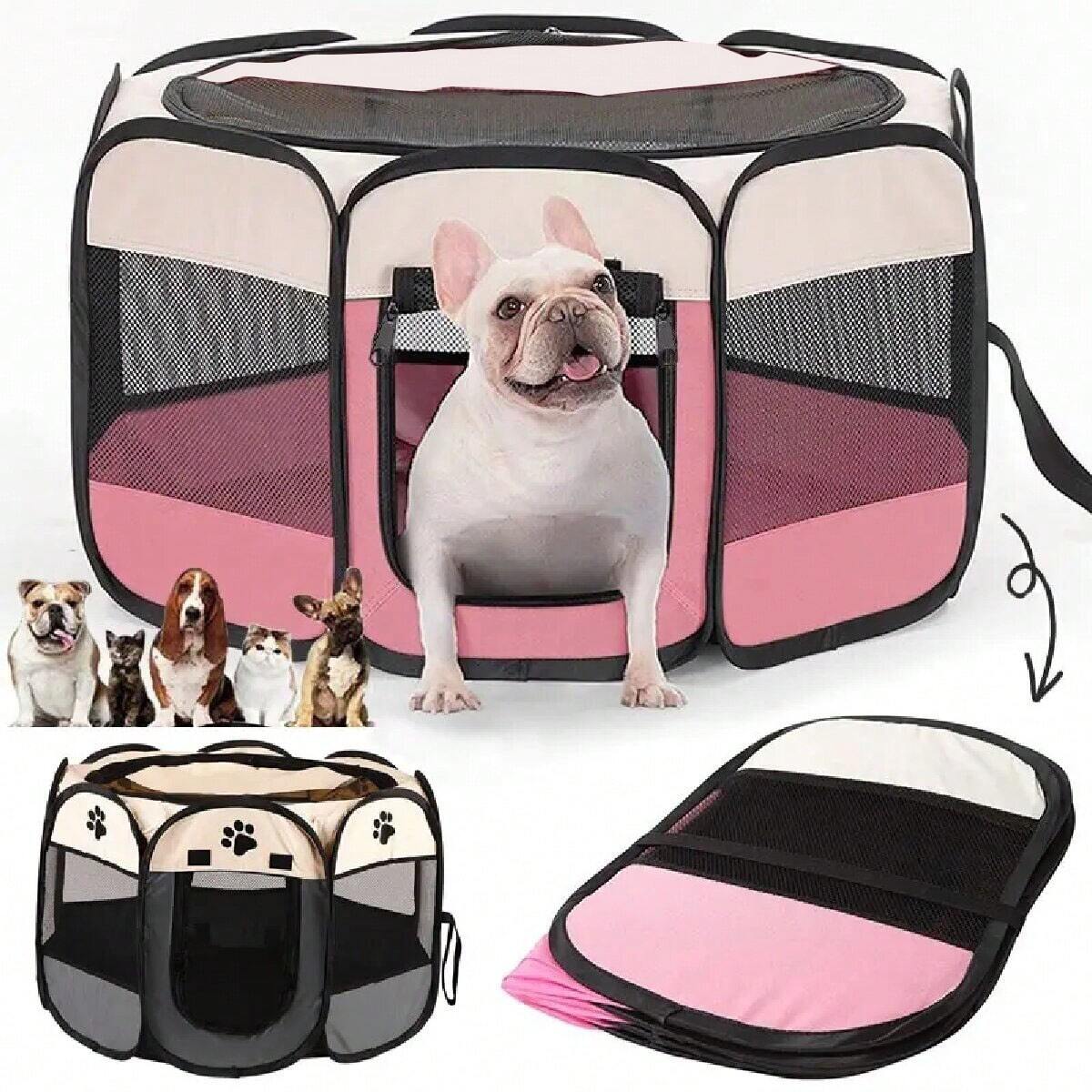 Octagon Pet Fence – Portable Pet Tent & Cage for Cats & Dogs