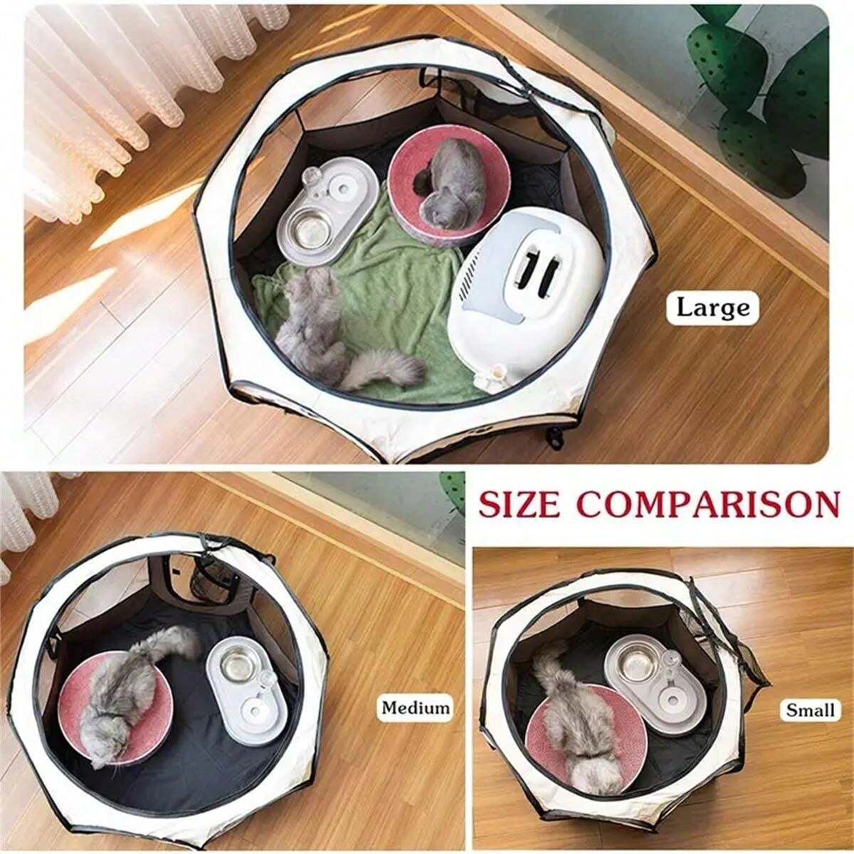 Octagon Pet Fence – Portable Pet Tent & Cage for Cats & Dogs