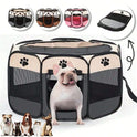 Octagon Pet Fence – Portable Pet Tent & Cage for Cats & Dogs