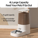 ROJECO 4L WiFi Automatic Pet Feeder | Smart Pet Food Dispenser