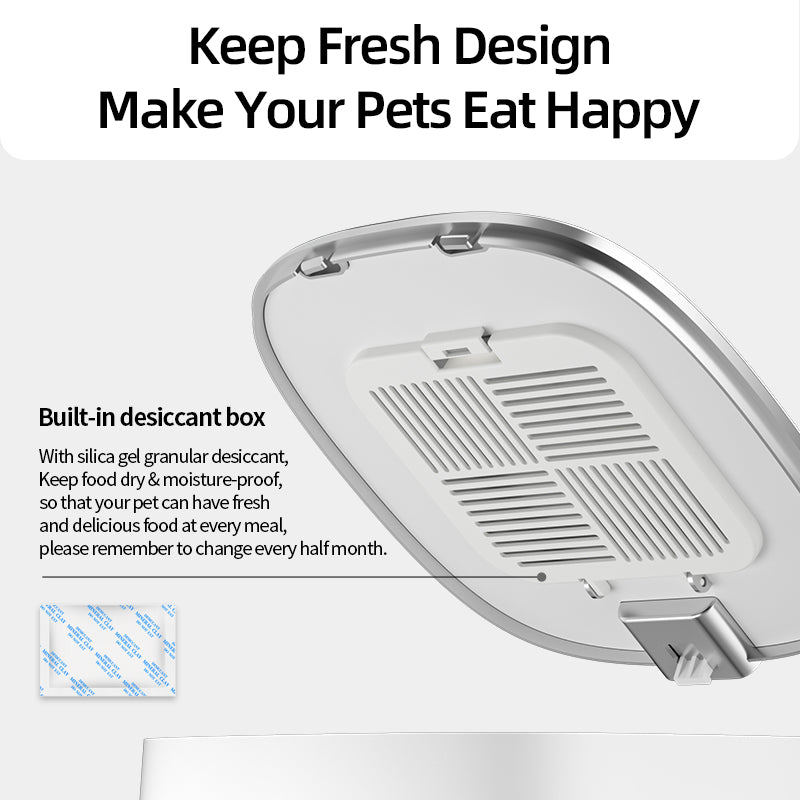 ROJECO 4L WiFi Automatic Pet Feeder | Smart Pet Food Dispenser