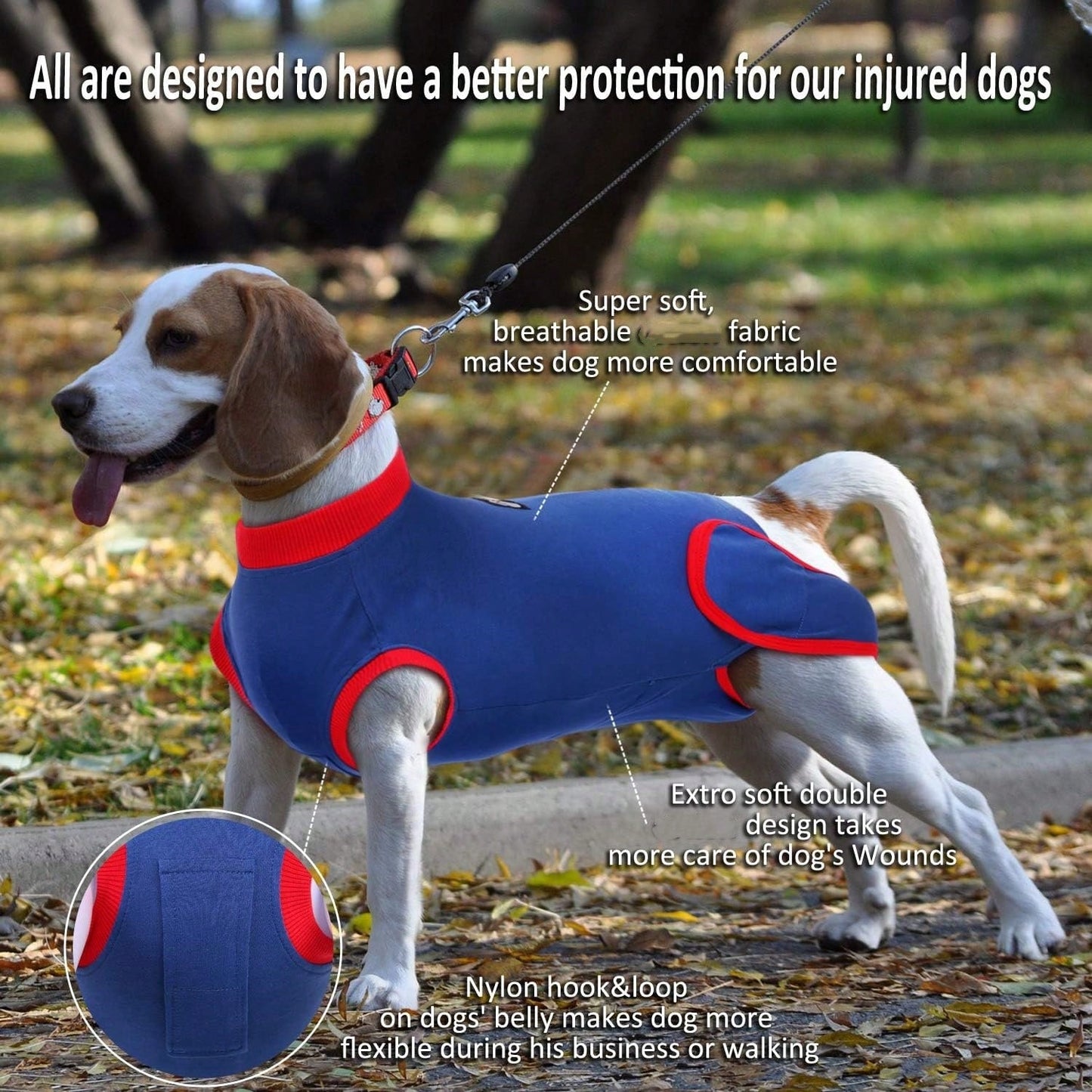 Post-Surgery Dog Recovery Suit | Soft Medical Recovery Shirt for Dogs & Cats
