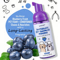 5-in-1 Waterless Pet Shampoo Mousse | Blueberry Scent for Dogs & Cats