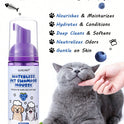 5-in-1 Waterless Pet Shampoo Mousse | Blueberry Scent for Dogs & Cats