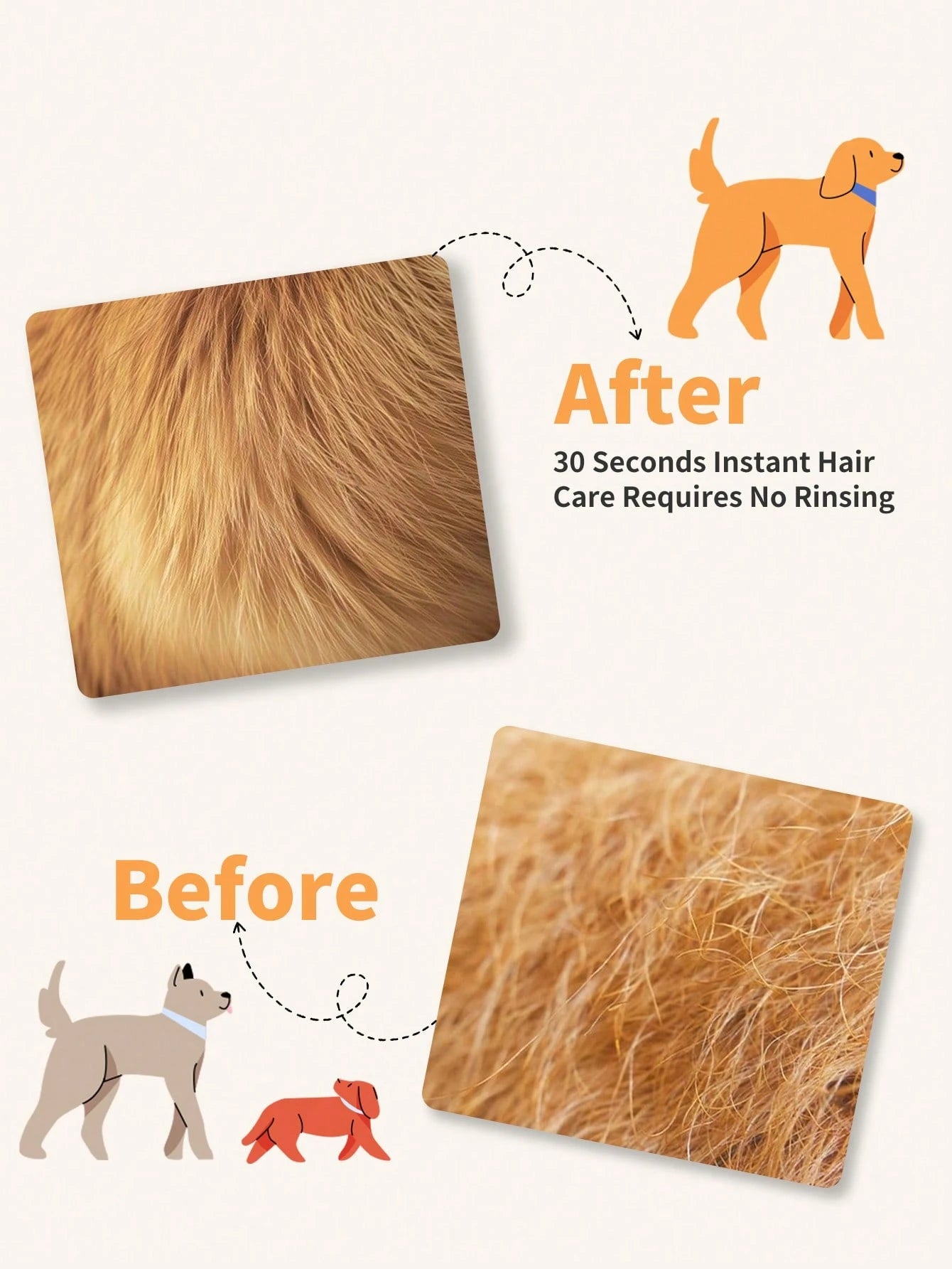 Coconut Pet Detangling Spray for Dogs & Cats | Leave-In Coat Spray