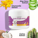 Pet Eye Wipes for Dogs & Cats – Tear Stain Cleaning Wipes (60 pieces)
