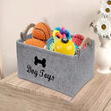 Felt Pet Toy Storage Basket | Large Organizer Bin for Pets