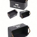 Felt Pet Toy Storage Basket | Large Organizer Bin for Pets