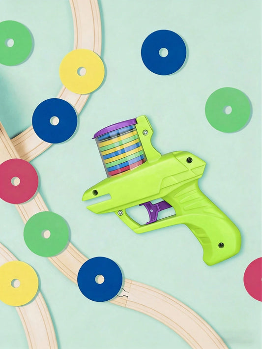Interactive Cat Toy Launcher with Foam Discs | Battery-Free Indoor Cat Toy