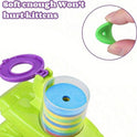 Interactive Cat Toy Launcher with Foam Discs | Battery-Free Indoor Cat Toy
