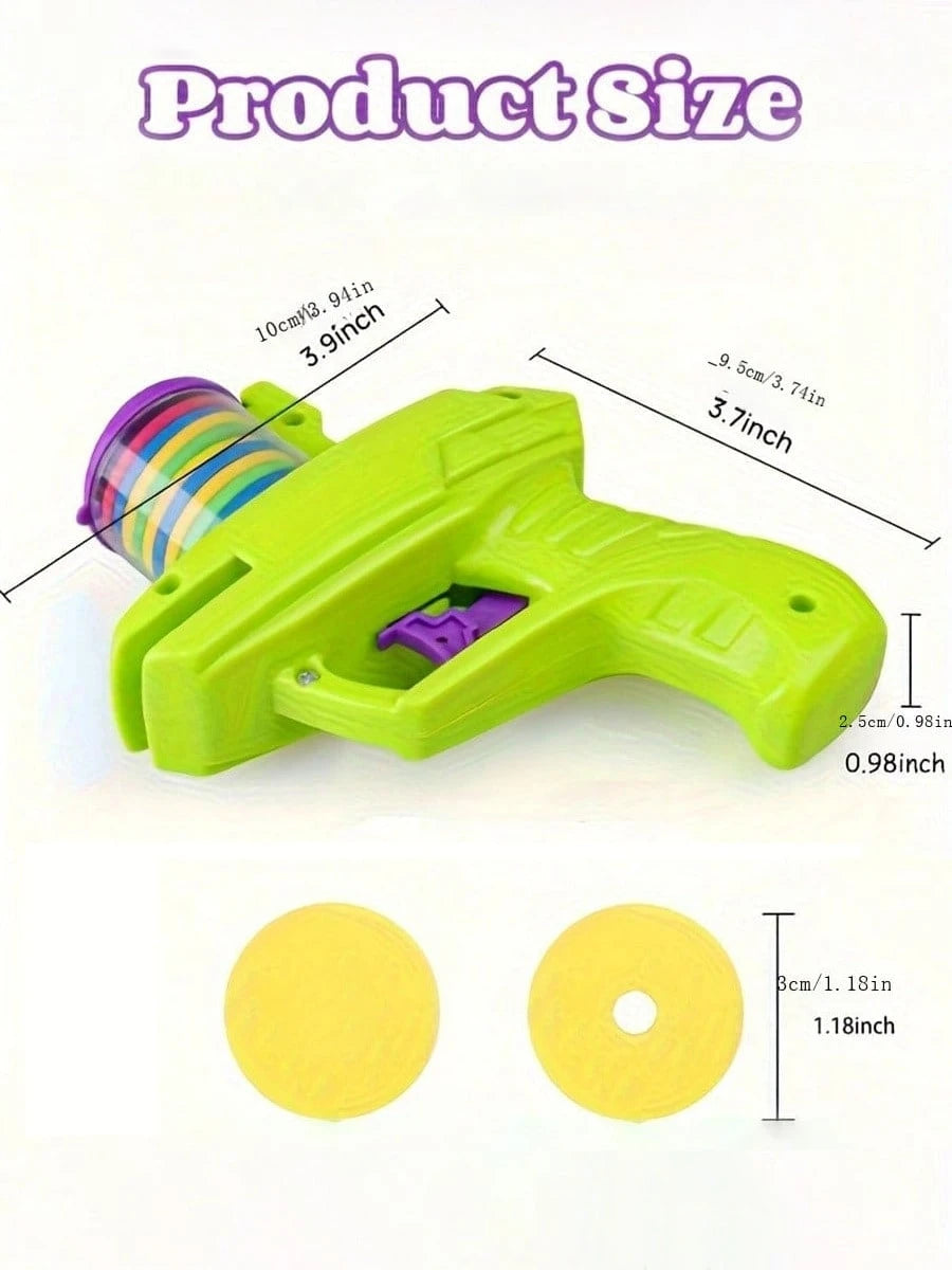 Interactive Cat Toy Launcher with Foam Discs | Battery-Free Indoor Cat Toy
