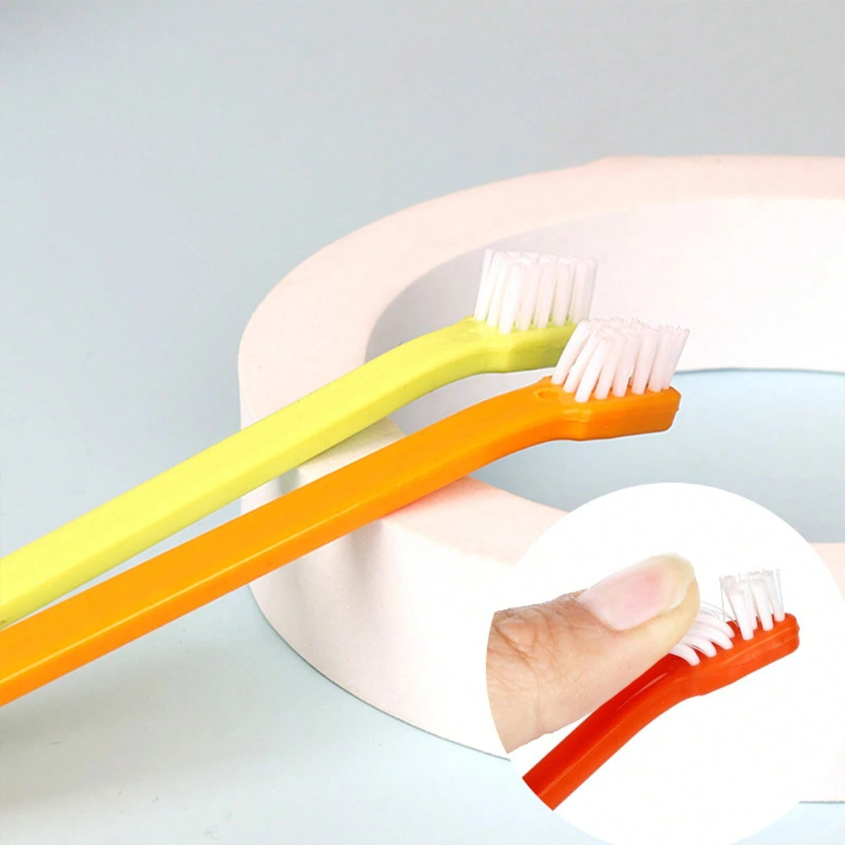Pet Toothbrushes for Dogs & Cats – Single-Head Dental Brushes (set of 9 pieces)
