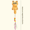 Automatic Wall-Mounted Cat Teaser Toy – Interactive Fur Ball, Ribbon & Bell