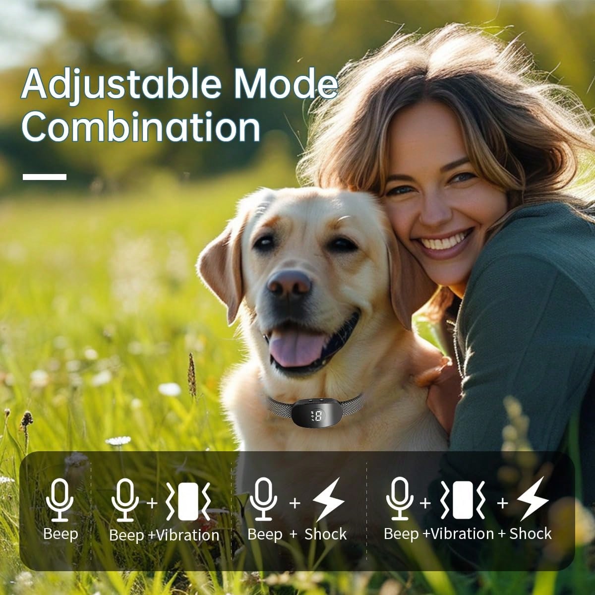 Anti-Bark Training Collar for Dogs | Beep & Vibration
