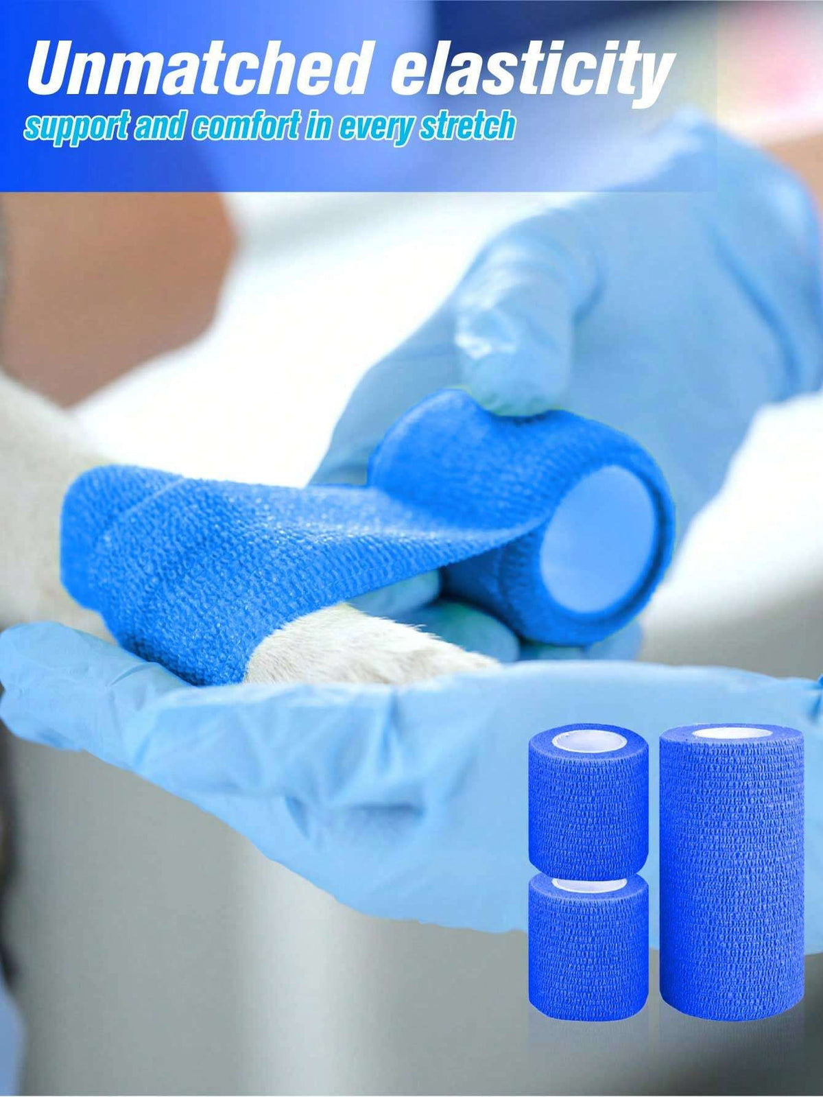 Self-Adhesive Elastic Bandage Wraps – Pet & First Aid Supplies
