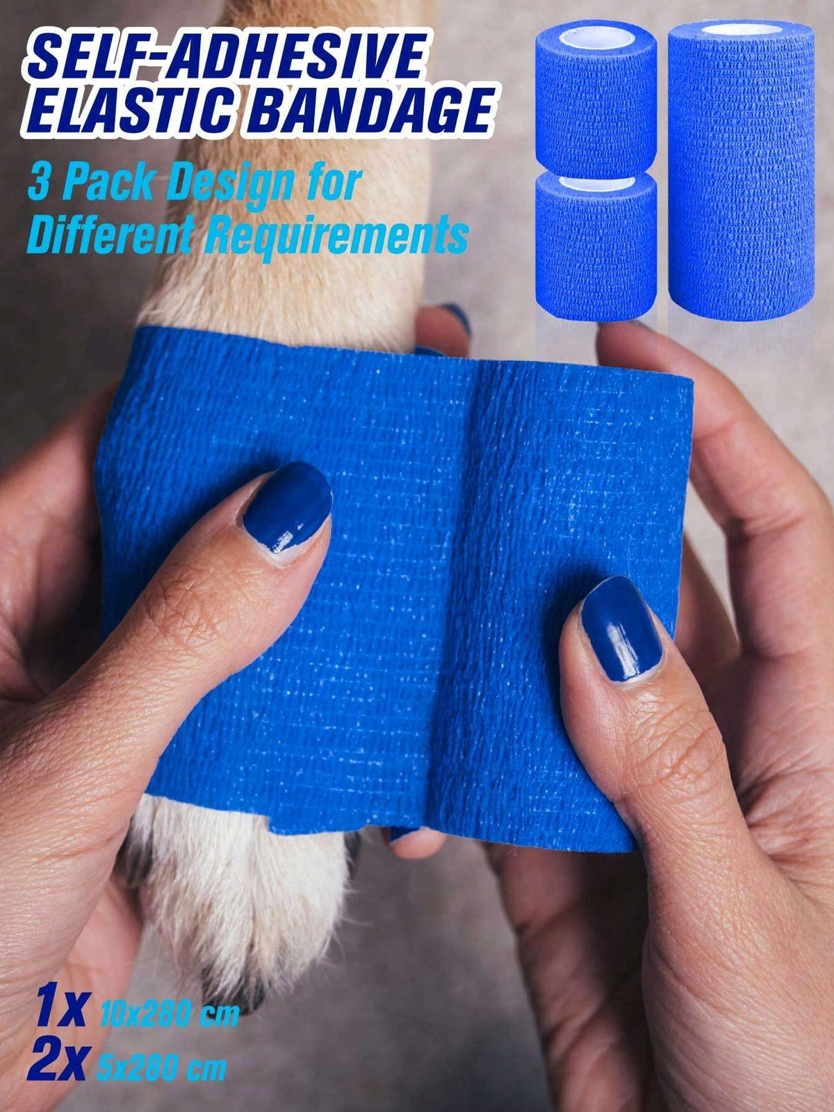 Self-Adhesive Elastic Bandage Wraps – Pet & First Aid Supplies