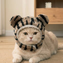 Tiger Stripe Pet Hat – Warm Fleece Hat for Dogs & Cats