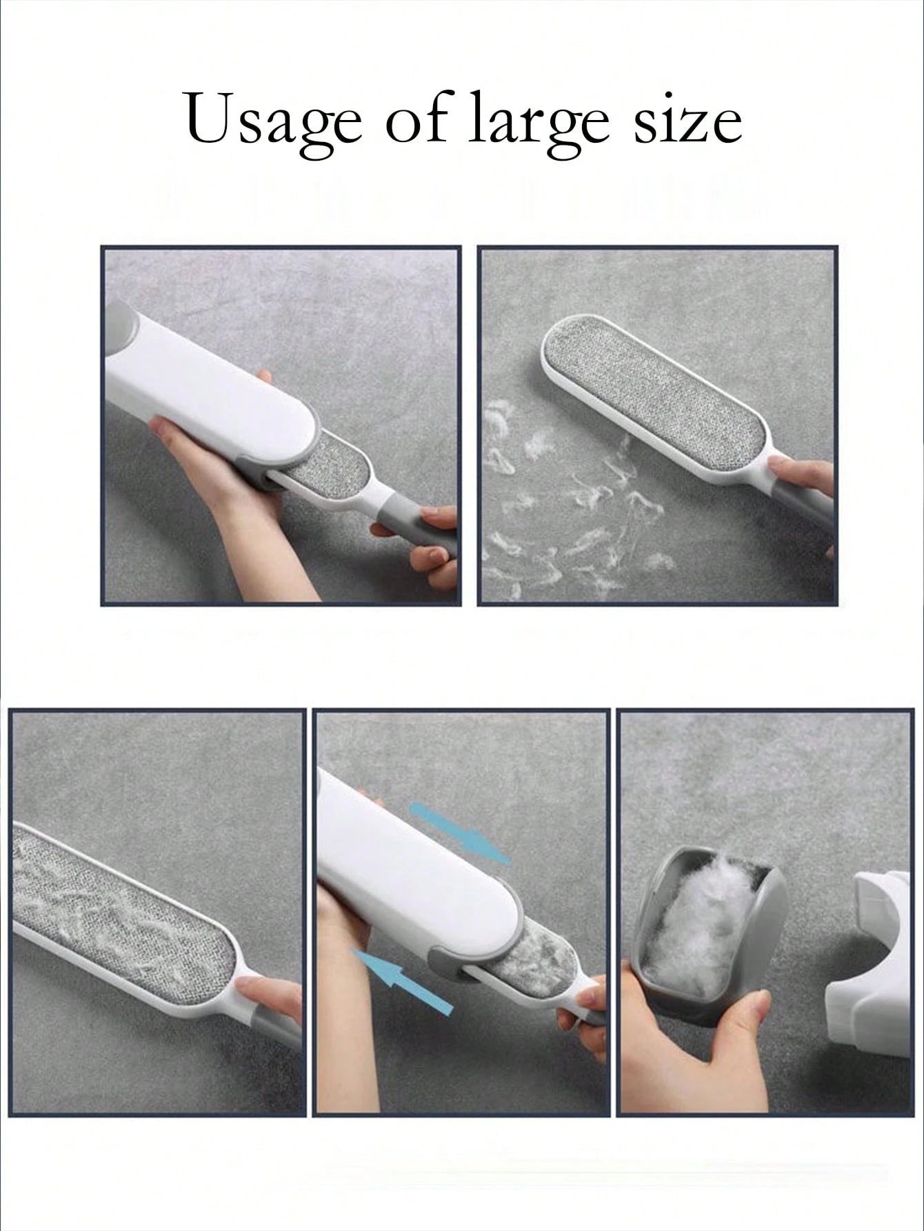 Reusable Double-Sided Lint Brush | Anti-Static Pet Hair & Lint Remover