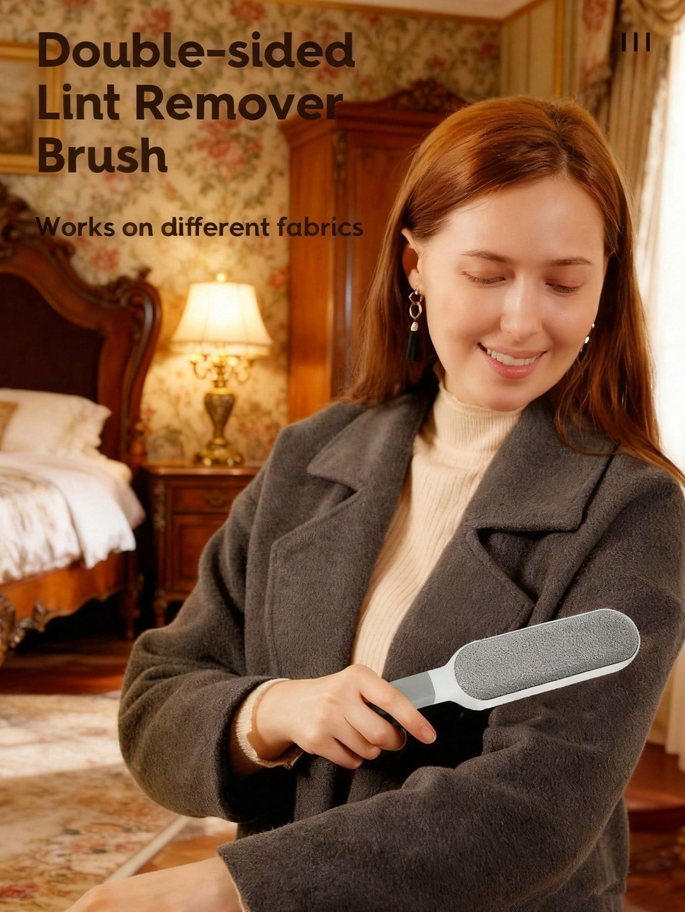 Reusable Double-Sided Lint Brush | Anti-Static Pet Hair & Lint Remover