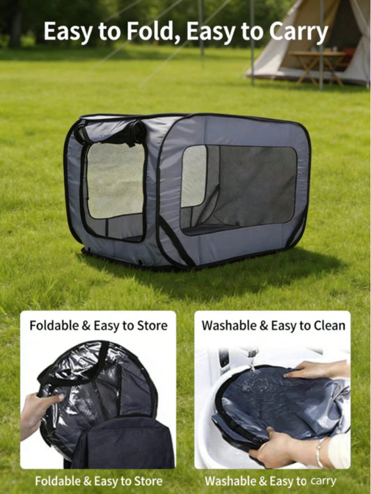 Foldable Extra-Large Pet Playpen – Waterproof Dog & Cat Travel Tent