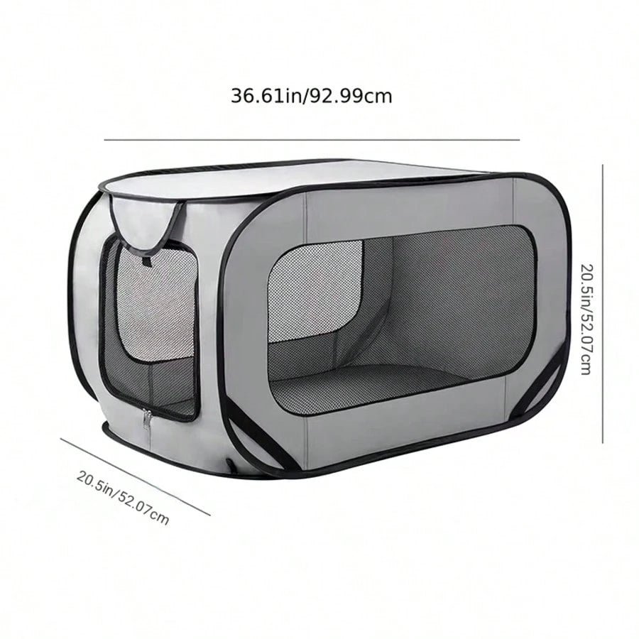 Foldable Extra-Large Pet Playpen – Waterproof Dog & Cat Travel Tent