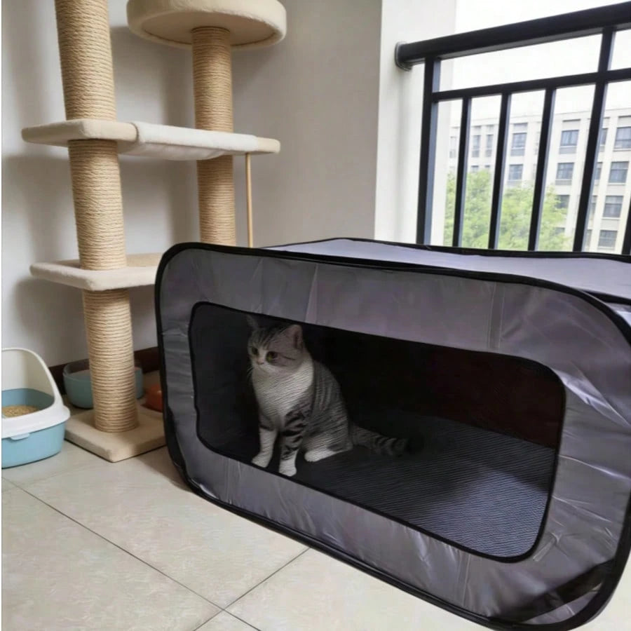 Foldable Extra-Large Pet Playpen – Waterproof Dog & Cat Travel Tent