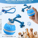 Interactive Automatic Dog Ball with Rope – Motion-Sensing Rechargeable Toy