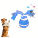 Interactive Automatic Dog Ball with Rope – Motion-Sensing Rechargeable Toy