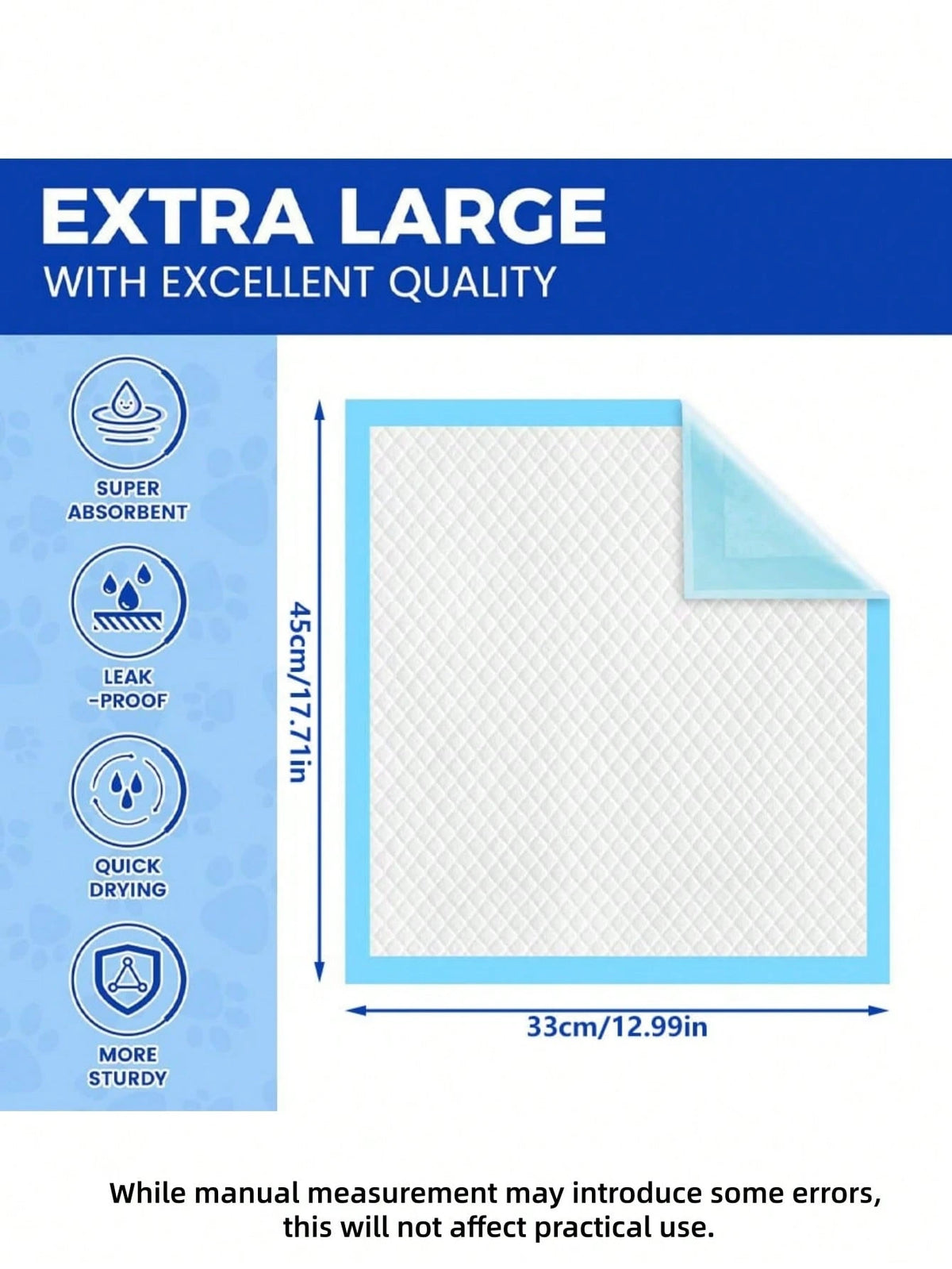 Puppy Training Pads – Super Absorbent Leakproof Pet Pee Pads | 100 Pcs