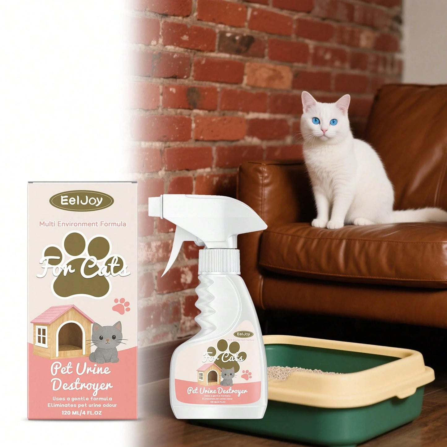 120ml Pet Urine Odor Eliminator – Cat & Dog Stain & Odor Remover